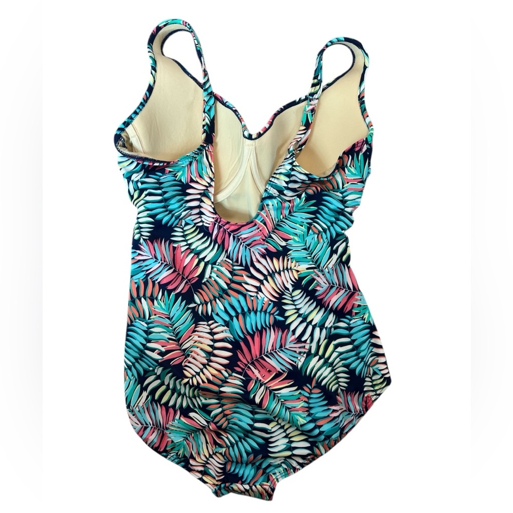Miraclesuit Amici V-Neck One-Piece Swimsuit Size 14 - Picture 4 of 10